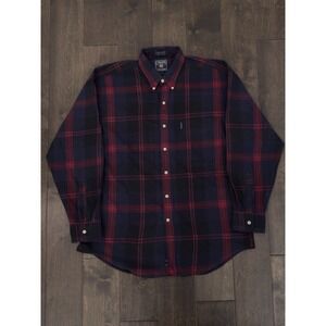 Vintage Chaps Ralph Lauren Mens Size Large Button Down Multicolor Plaid Shirt